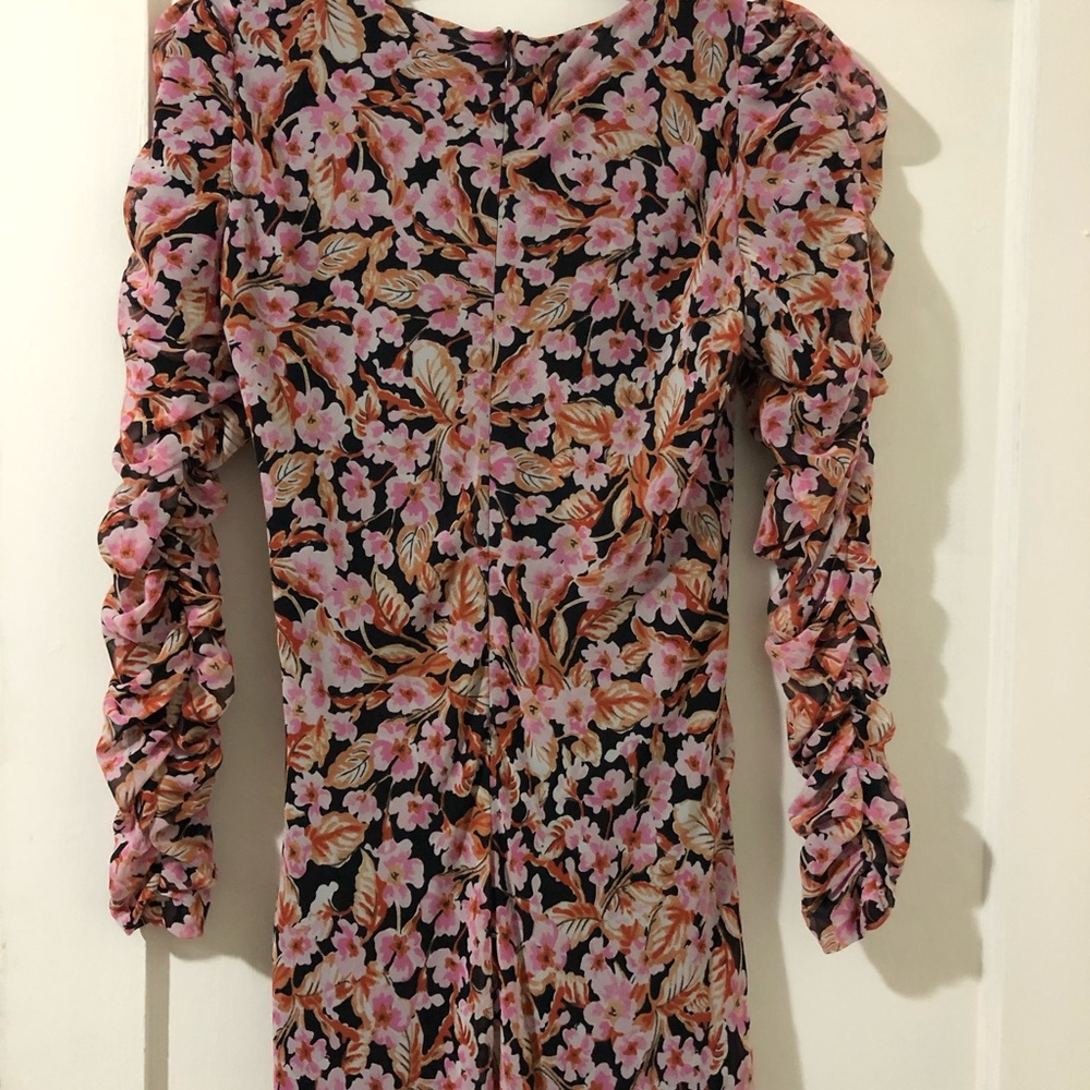 Zara floral body con dress